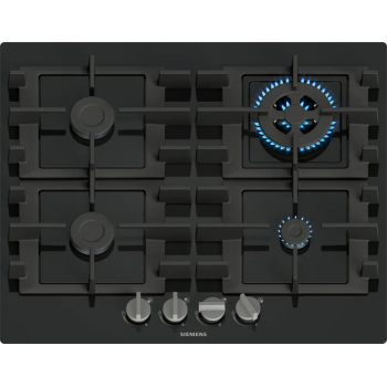 Siemens gas hob EN6B6HK40 black glass finish 60 cm