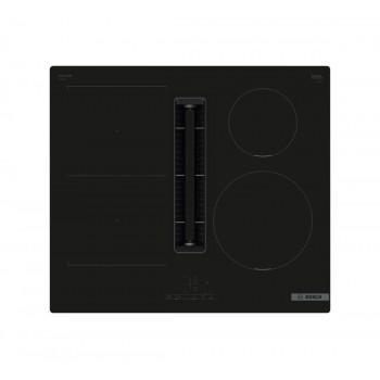 Bosch PVS611B16E Serie 4 Piano cottura induzione cm. 60 con cappa integrata da 500 m3/h - vetroceramica nero