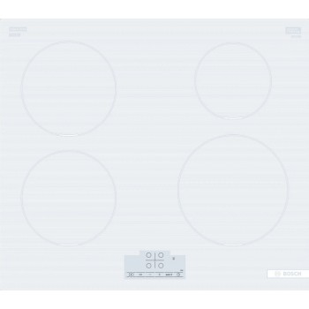 Bosch PUE612BB1J 4 Piano cottura a induzione cm. 59 - vetroceramica bianco