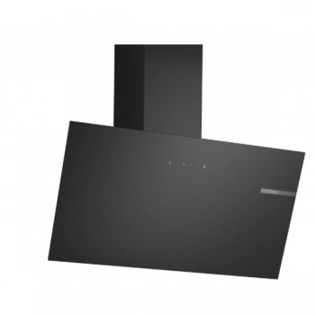 BOSCH DWK85DK6K Serie 2 Wandhaube 80 cm - Schwarzes Glas - Klasse A - Kapazität 550 m3/h