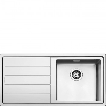 SMEG LFT100S Universal sink Welded sink Filotop Slim Sinistro Neckline Number of tanks 1 Stainless steel
