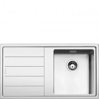 SMEG LFT861S Lavello Universale Lavello saldato Filotop Slim Gocciolatoio Sinistro Numero vasche 1 Acciaio Inox