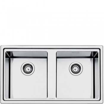 SMEG LFT862 Lavello Universale Lavello saldato Filotop Slim Numero vasche 2 Acciaio Inox