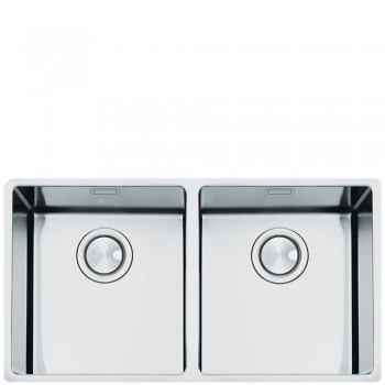 SMEG VSTR34342 Universal sink Undertop basins flanked Sottotop Number of tanks 2 Stainless steel