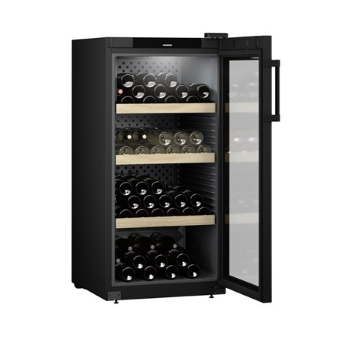 LIEBHERR WPbl 4201 GrandCru CANTINETTA VINO 128,4 x 60 cm Nero/Vetro F