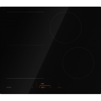 ASKO HI 5642 FBG1 Piano Induktion Black Glass Support und Drahtsynchronisation mit Kapuze und Leistungsstufen