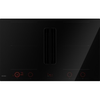 ASKO HIHD 854 GF Black Glass Installation: Unterstützt und Spülung High Synchro Integrated Hood / Kochfeld