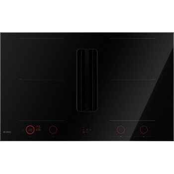 Asko HiHD 854 GM-Wohnung mit integrierter Kapuze-Finish: Black Glass-Installation: Sync Support Hood / Kochfeld