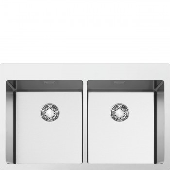 Smeg  VR12S4040RS Lavello Incasso Filotop, Flat Estetica Universale