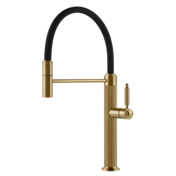 Gessi Semi Pro mixer Single controlling twenty 20 60634 727 Black metal brushed finish