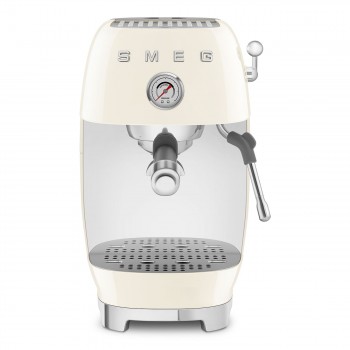SMEG ECF03CREU Macchina da caffè espresso manuale con cold Brew COLOR PANNA