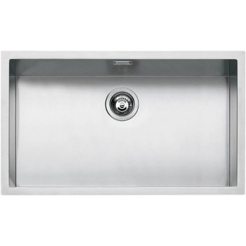 BARAZZA VASCA QUADRA R15 SOTTOTOP 71X40 H195 INOX RIVENDITORE BARAZZA