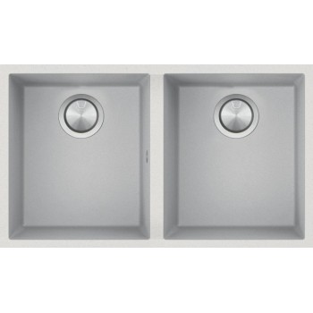 1QSO82BS BARAZZA VASCA QUADRA SOUL SOTTOTOP 72X395 2V BGRANITE WHITE