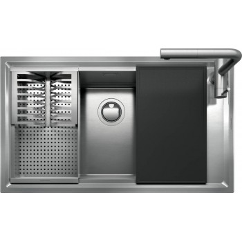 1LES91RK BARAZZO LAVEASY INCBORDO RIBASS 86X50 1V INOX KIT ACCESSORIEN UND RIVENDITOR BARAZZA