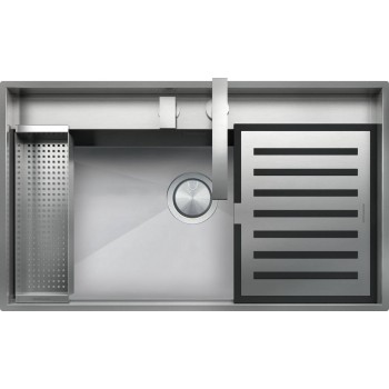 1LLB91K BARAZZA LAVLAB CABBASSAM INCFILO 86X51 1VINOX   KIT ACCESSORI E RUBINETTO RIVENDITORE AUTORIZZATO BARAZZA