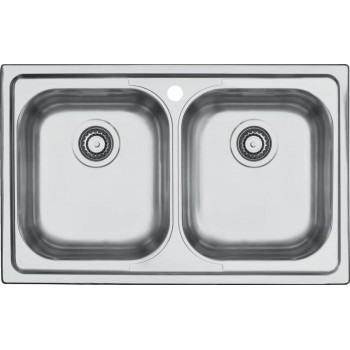 1LFS82 BARAZZA LAVBFAST INC 79X50 2V INOX RIVENDITORE AUTORIZZATO BARAZZA