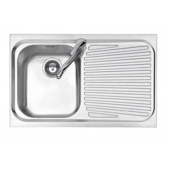 Jollynox 1I80191DK Vega Lavello 1 vasca incasso 79 x 50 con gocciolatoio destro  inox