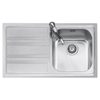 Jollynox 1LLF901S3K Life Wash Becken 1 Einbauwanne 86 x 50 mit links Edelstahl Tropf