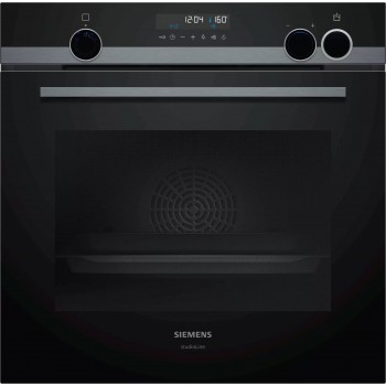 Siemens Studio Line iQ500 Einbau-Dampfbackofen 60x60cm Schwarz HR478G5B6S