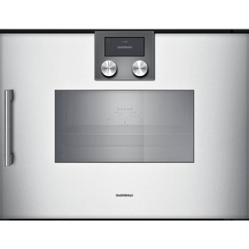 Gaggenau 200 series Forno CombiVapore 60 cm silver Hinge door Right BSP270131