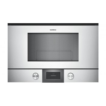 Gaggenau Serie 200 Mikrowelle 60 cm Silber Türanschlag Rechts BMP224130
