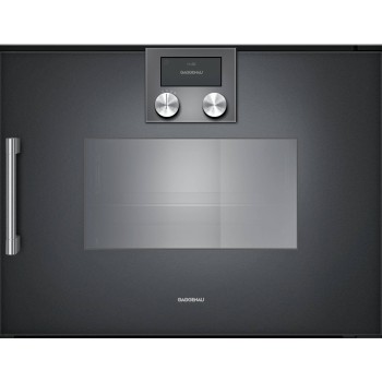 Gaggenau 200 series Steam oven 60 cm Anthracite Gaggenau Hinge door Right BSP220101