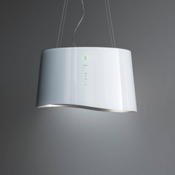 Falmec E.ion Systemhaube Insel cm 66 - weißes Glas - Motor 450 m3/h