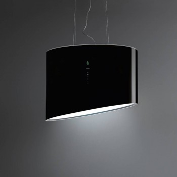 Falmec SPRING E.ION E.ion System Cappa island cm 80 - black glass - motor 600 m3/h