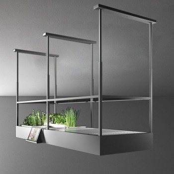 Falmec SPACE Circle.tech Inselhaube cm 180 - Edelstahl - Motor 600 m3/h