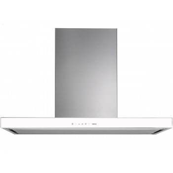 Falmec LUMINA EVO NRS Silence Nrs Wall hood cm 120 - white glass - motor 800 m3/h