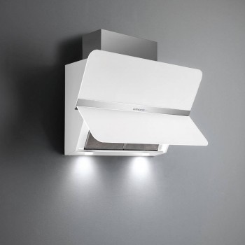 Falmec FLIPPER NRS Silence Nrs Wandhaube 85 cm - weißes glas - Motor 800 m3/h