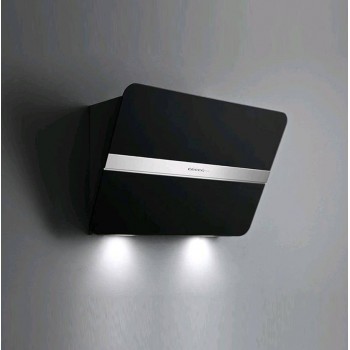 Falmec FLIPPER NRS Silence Nrs Wandhaube 85 cm - schwarzes glas - Motor 800 m3/h