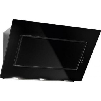 Falmec QUASAR Design Wandhaube 80 cm - schwarzes Glas - Motor 800 m3/h