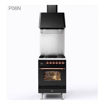Ilve Cucina da accosto P06N Nostalgie Cucina da accosto cm 60 configurabile  inox o colorato : Tipologia piano cottura - PC GAS 4 FUOCHI 60cm