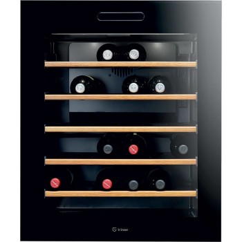 Irinox HVIN2350001 Cantina vino incasso cm. 60 h 72 bottiglie 36 - cornice in vetro nero